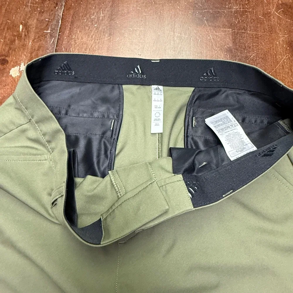 Adidas Golf Pants Mens 34x34 Olive Green Ultimate365 Performance HR9050
